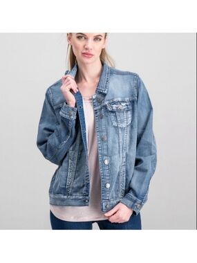 BUFFALO Knit Jean Jacket by David Britton NWOT Size Large